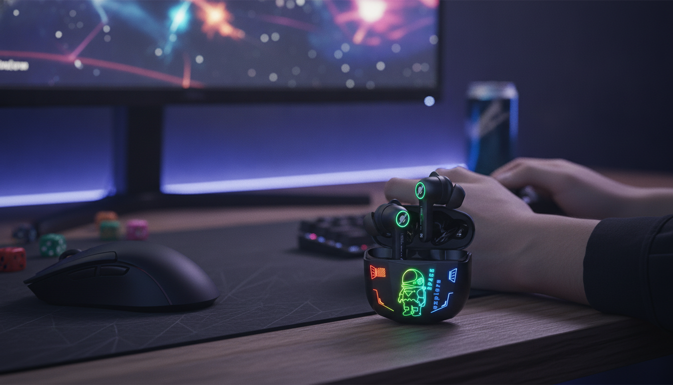 Bluetooth 5.3 Wireless Gaming Earbuds: HD Stereo